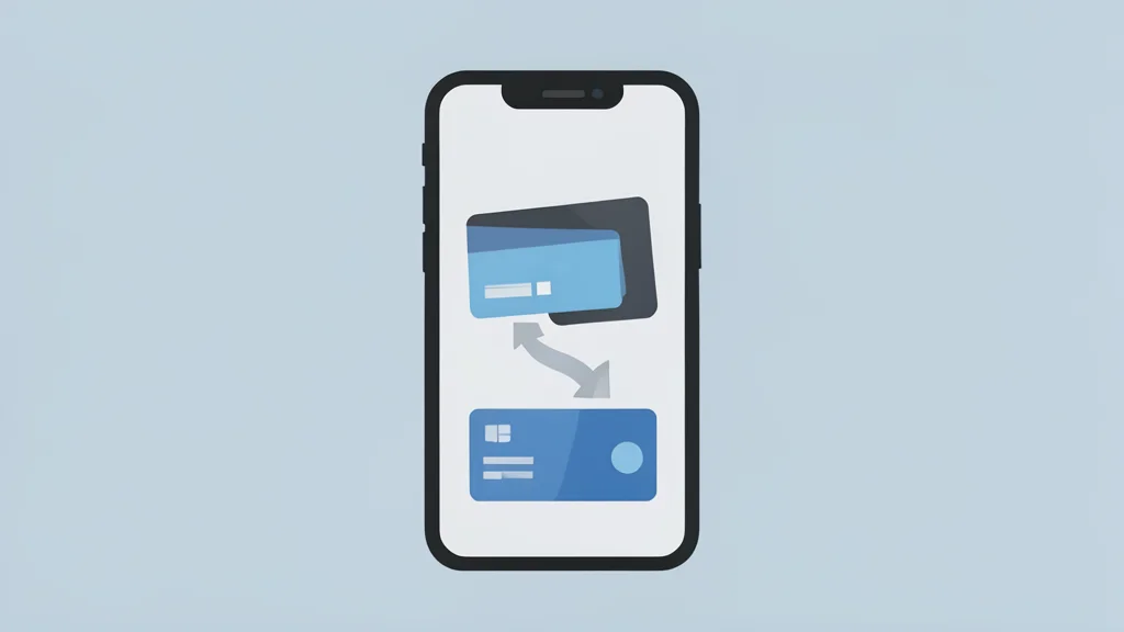 A digital wallet interface on a smartphone screen