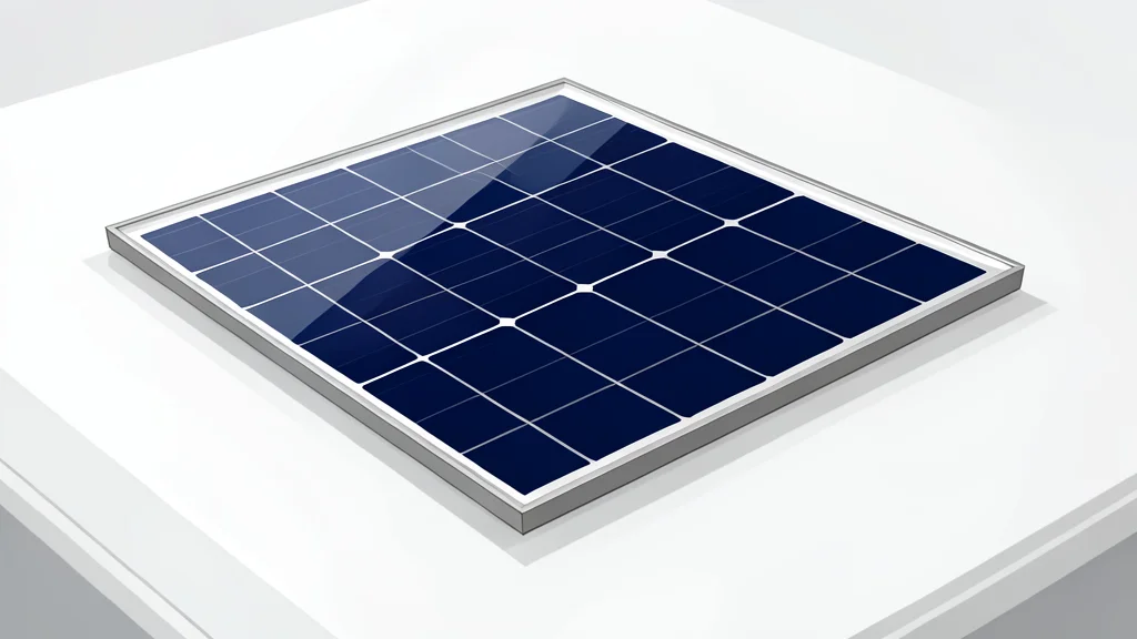 A solar panel array mounted on the side of a satellite in orbit above the Earth's atmosphere