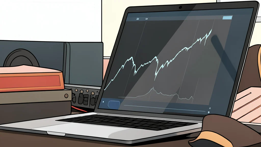 A digital coin resting on a smooth, reflective surface