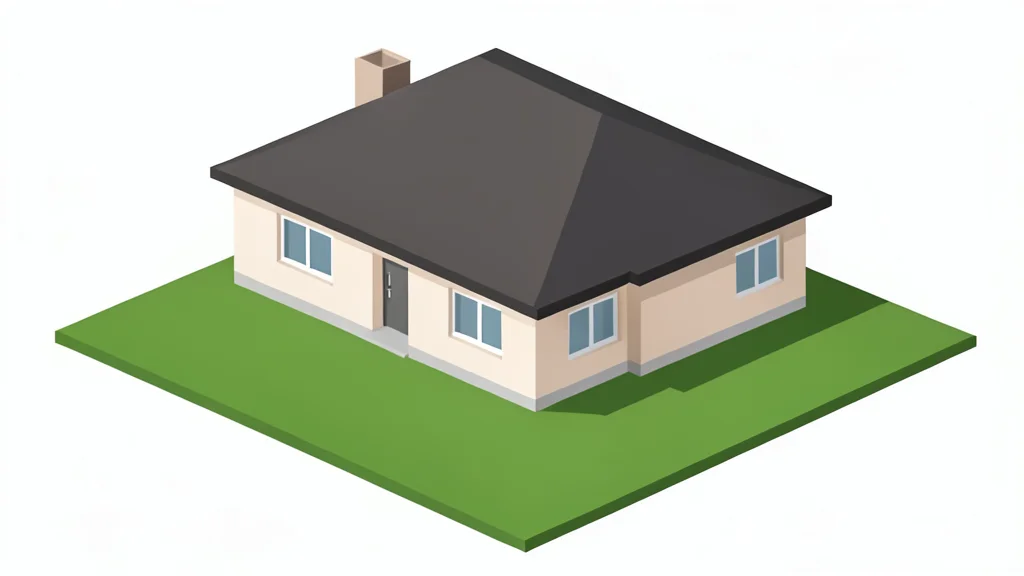 A suburban house with a front lawn