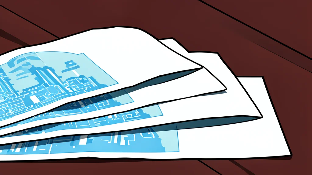 A stack of various foreign banknotes and coins resting on a wooden desk surface.