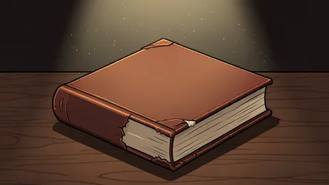 A stack of old hardcover books with worn spines sitting on a wooden library table