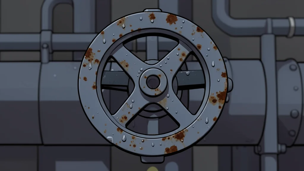 A stack of silver coins next to a black oil barrel
