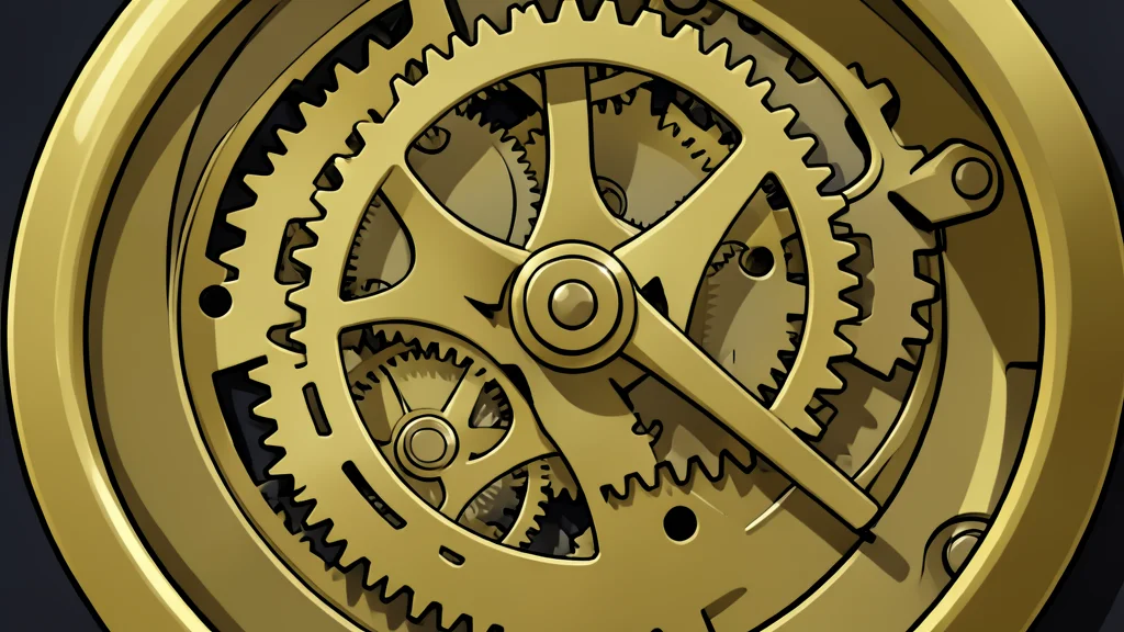 A flat vector illustration of a large analog clock face with hands pointing near the twelve o'clock position against a neutral background.