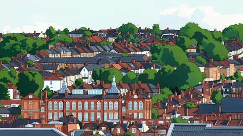 A flat vector illustration of a detached suburban house with a front garden and driveway.