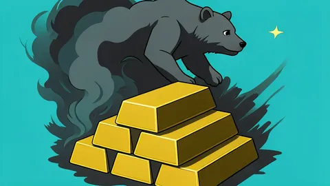 A rough, unrefined gold nugget resting on a dark stone surface