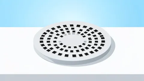 A semiconductor wafer resting on a cleanroom table