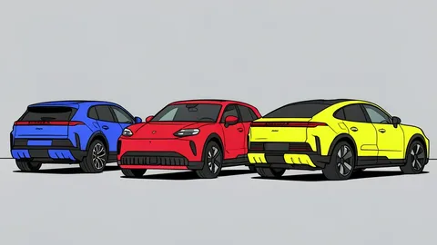 A flat-vector illustration of a car receiver unit positioned above a ground charging pad.