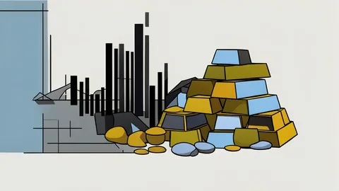 A pile of raw gold nuggets and bars on a dark surface