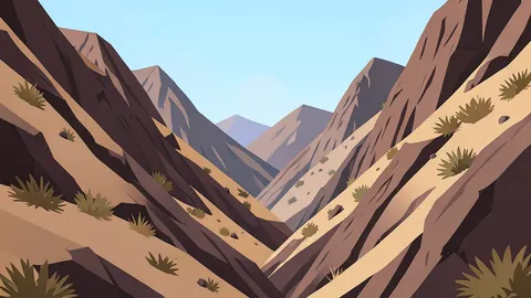 A rugged, arid mountain pass with steep rocky slopes and sparse dry vegetation.