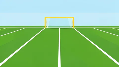 A green football field with white yard lines and goalposts, symbolizing a decisive moment in a close game.