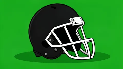 A green football field with white yard lines and goalposts at the end zone
