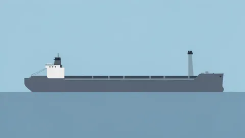 A large oil tanker ship floating on the open sea