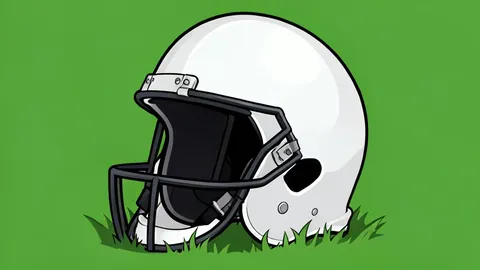 A green grass football field with white yard lines and goalposts at the end zone
