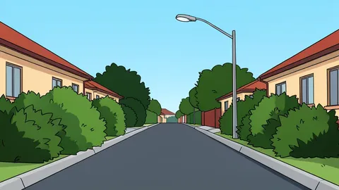 A quiet residential street in a South African suburb with overgrown shrubs and a single streetlamp