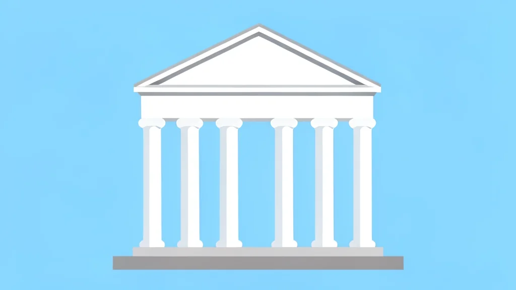 A government building facade with columns