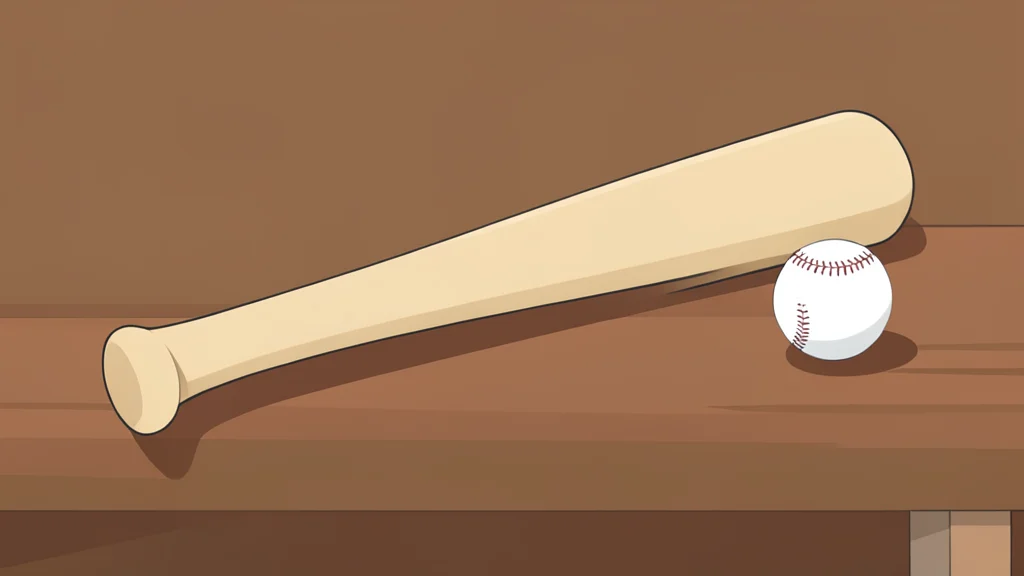 A flat vector illustration of a baseball diamond with a dirt infield and green grass outfield.