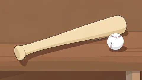 A flat vector illustration of a baseball diamond with a dirt infield and green grass outfield.