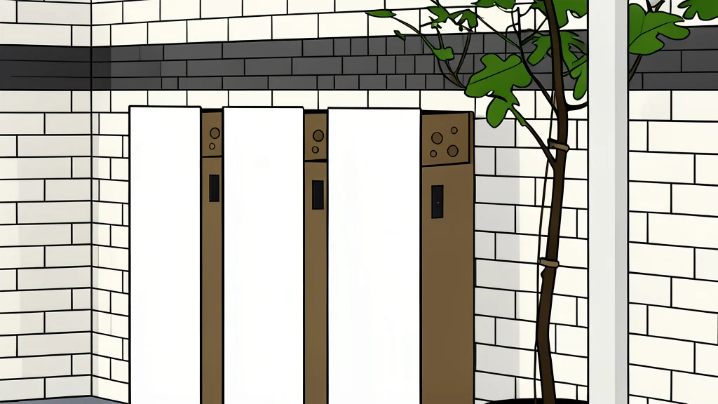 A row of white residential battery units mounted on the exterior wall of a house