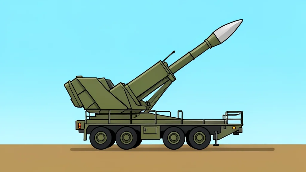 A ground-launched tactical ballistic missile system on a mobile launcher platform