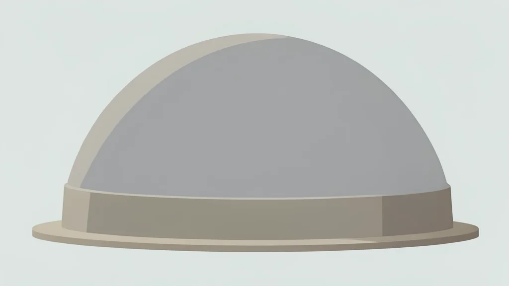 A concrete dome of a nuclear containment building against a neutral background