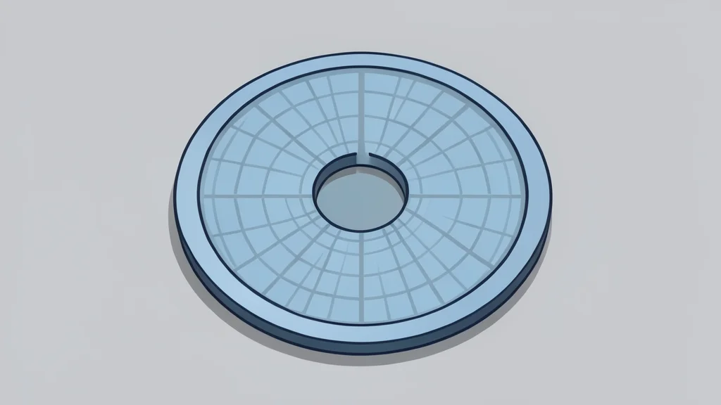 A silicon wafer resting on a cleanroom surface