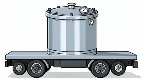 A rusted, dented metal drum lying in dry, cracked earth