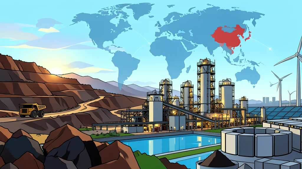 Industrial refining plant with large metal tanks and piping