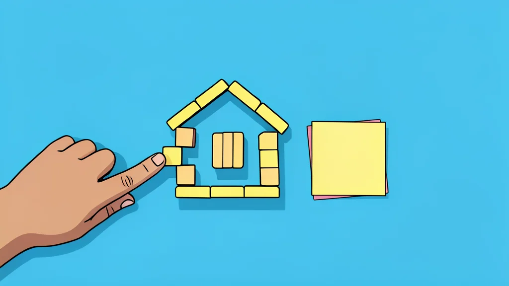 A stack of mortgage documents and a house key resting on a wooden desk