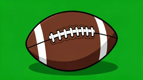 A green football field with white yard lines and goalposts at the end zone