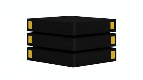A stack of black computer memory modules with gold contact pins