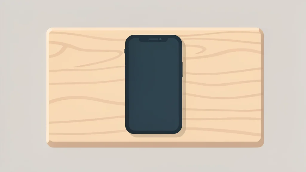 A smartphone resting on a wooden school desk