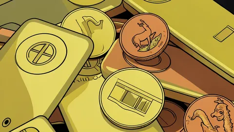 A stack of shiny, yellow gold bars