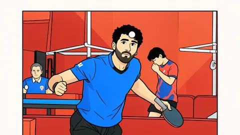 A flat vector illustration of a large stadium interior featuring a red running track and a green central field.
