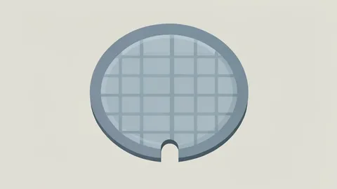 A silicon wafer resting on a cleanroom surface