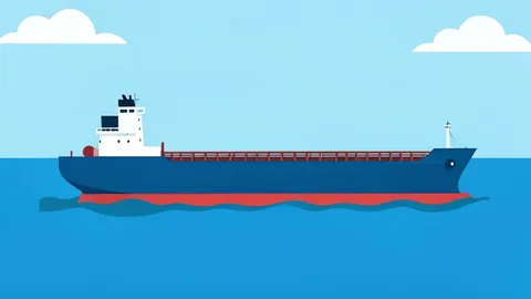 A large oil tanker ship floating on the open sea