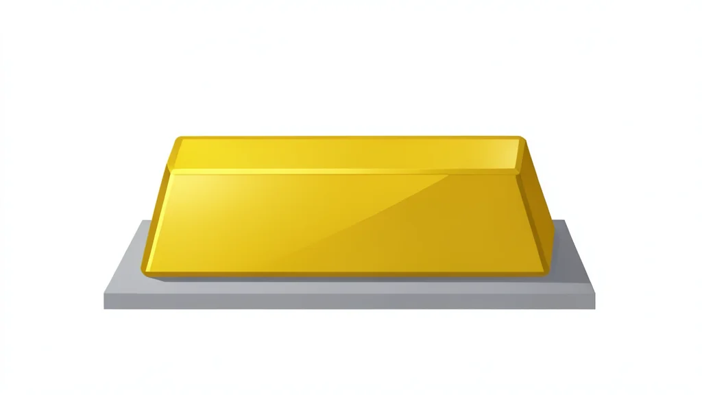 A single gold bar resting on a neutral surface