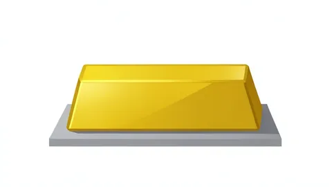A single gold bar resting on a neutral surface