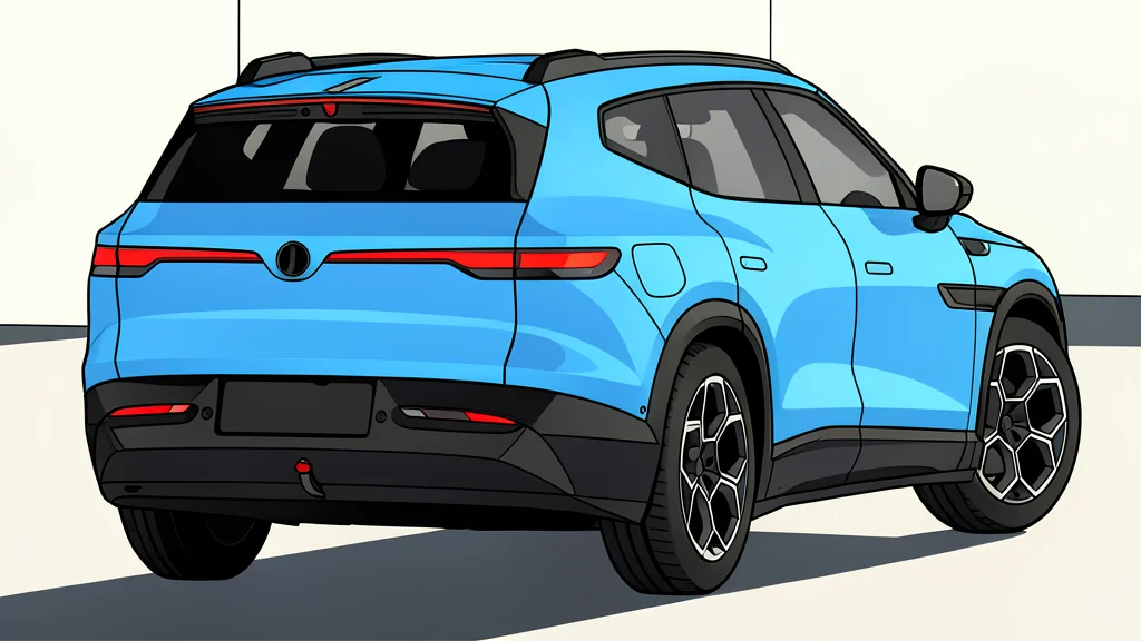 A flat vector illustration of an electric vehicle charging station with a cable plugged into a car port.
