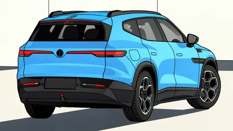 A flat vector illustration of an electric vehicle charging station with a cable plugged into a car port.