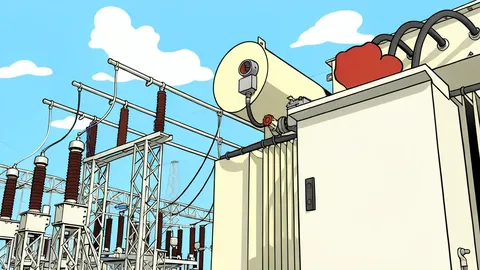 A large industrial cooling tower with steam rising from the top