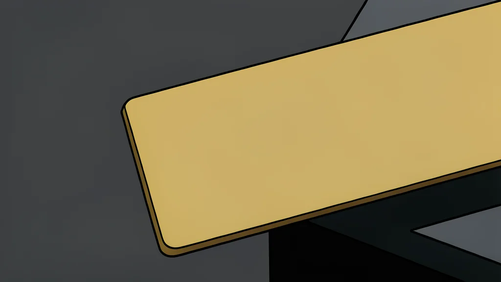 A stack of shiny, yellow metal bars