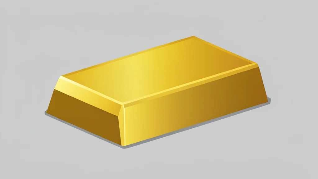 A stack of polished gold bars