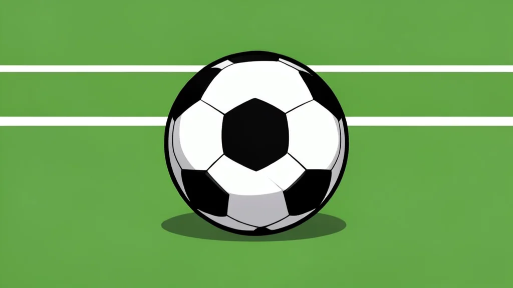 A green grass football pitch with white boundary lines and a goal net in the background