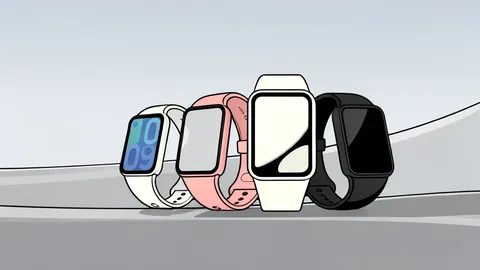 A sleek black smart fitness band resting on a light wooden surface.