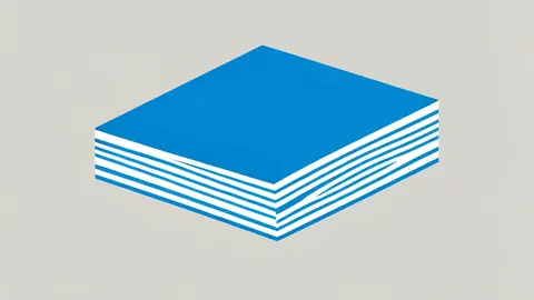 A flat vector illustration of a stack of index tracking fund certificates