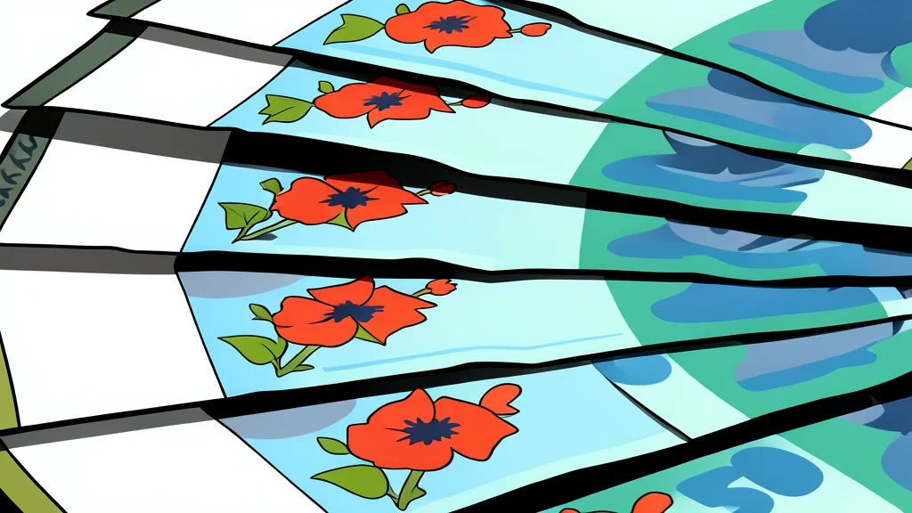 A flat-vector illustration of a long oil pipeline crossing a vast desert landscape under a clear sky.