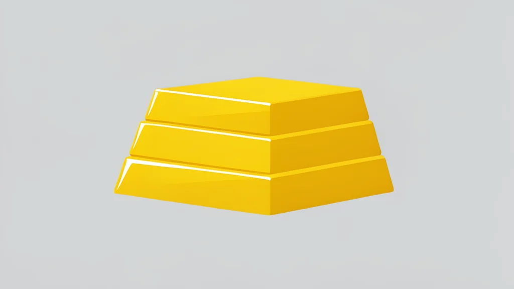 A pile of shiny, yellow gold bars