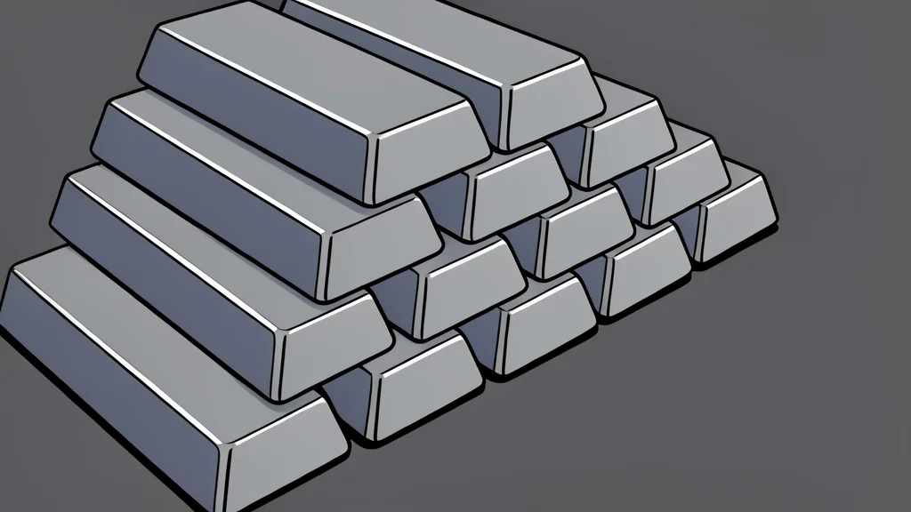 A pile of shiny silver bars and ingots