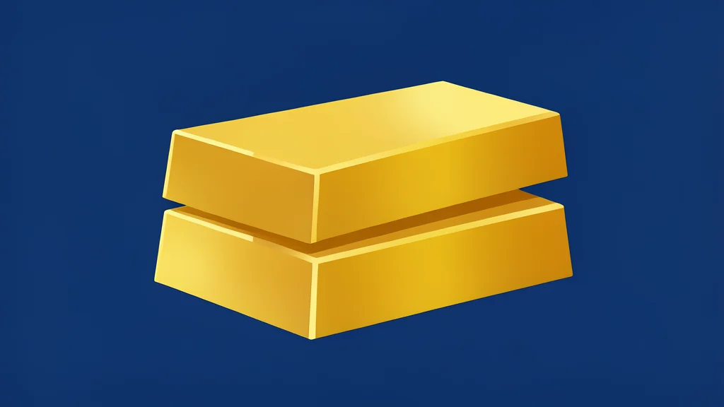 A neat stack of three shiny gold bars resting on a dark surface.